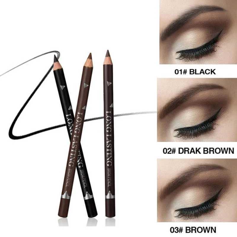 Eyeliner Eyebrow Pencil 2 In 1 Waterproof Non-smudge Quality Professional Makeup Long Lasting Natural Eyeliner Moderate Hardness Y240813