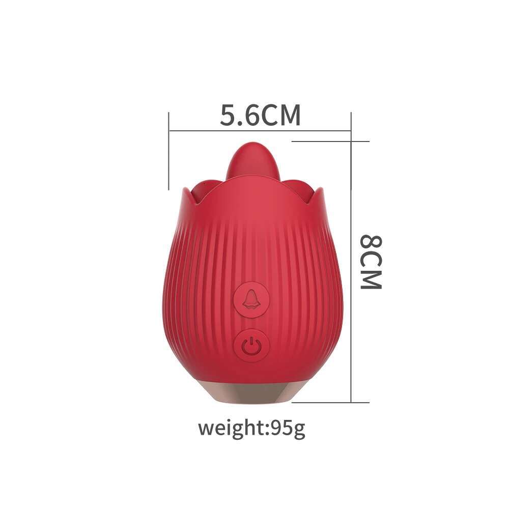 10 Speed Powerful Sucking Rose Vibrator Toy for Women Stimulator Oral Nipple Clit Sucker Female Sex Toys for Female Adults Goods