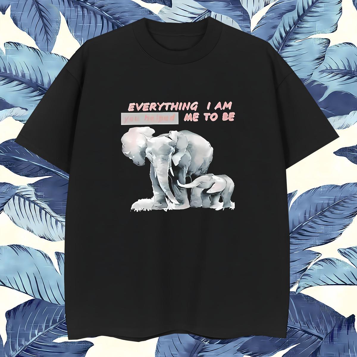 Loose Fit Man T Shirts Elephant Breathable Sports Casual Oversized 100% Cotton 230g Men Tshirts New Wear