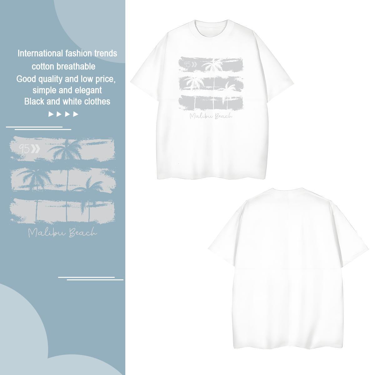 High Quality tree Mens T Shirts Street Casual Tshirts 100% Cotton 230g DIY Round Neck Short Sleeve Custom Printed Clothes