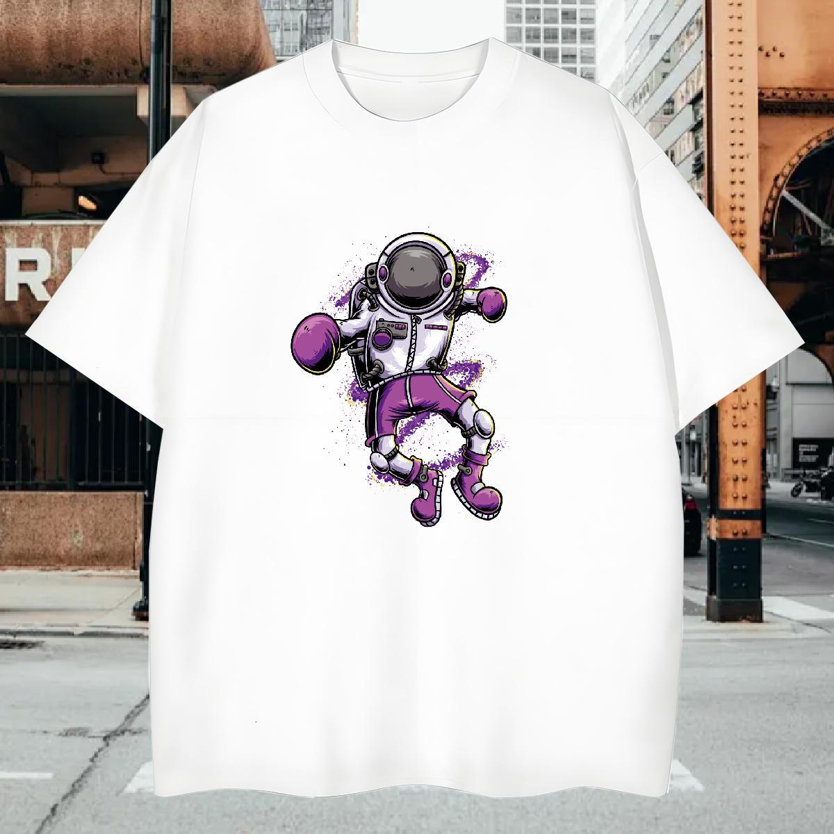 T Shirts Men 230g 100% Cotton universe Street Wear Breathable Crew Neck DIY Tshirts 2024 Summer Designer Tees