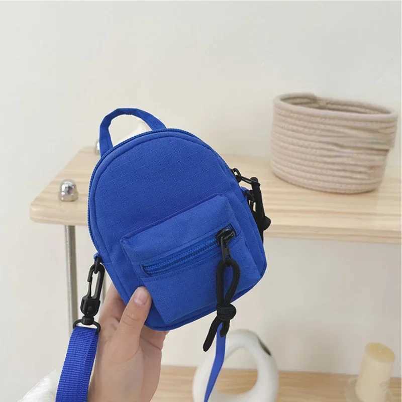 Childrens wallet handbag boys bag childrens fashion bag nylon cross body bag girls small coin bag childrens messenger bag W240813