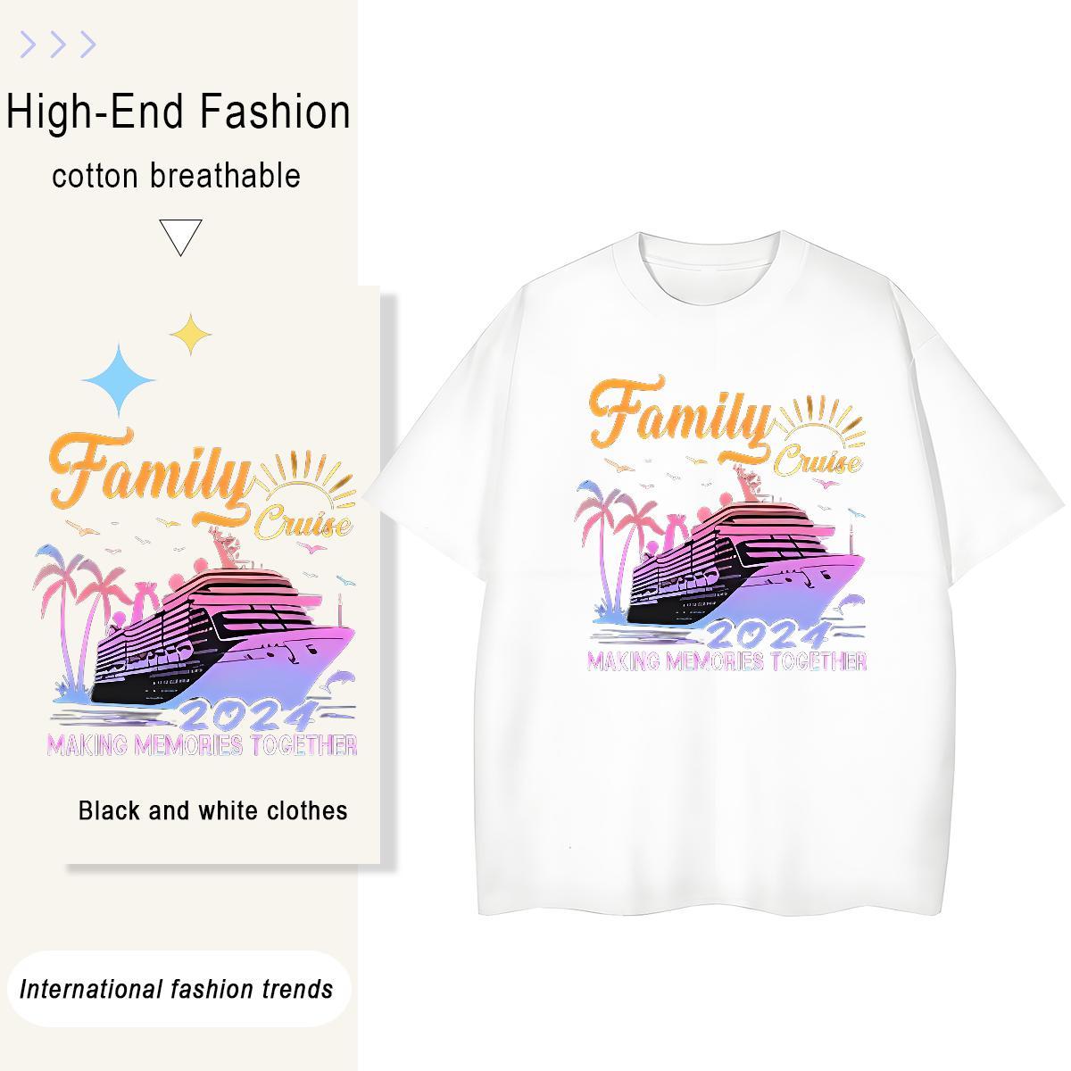 Classic Men Clothes T-Shirt Summer Casual 230g 100% Cotton Customized Breathable scenery T Shirts Men Casual New Tshirts