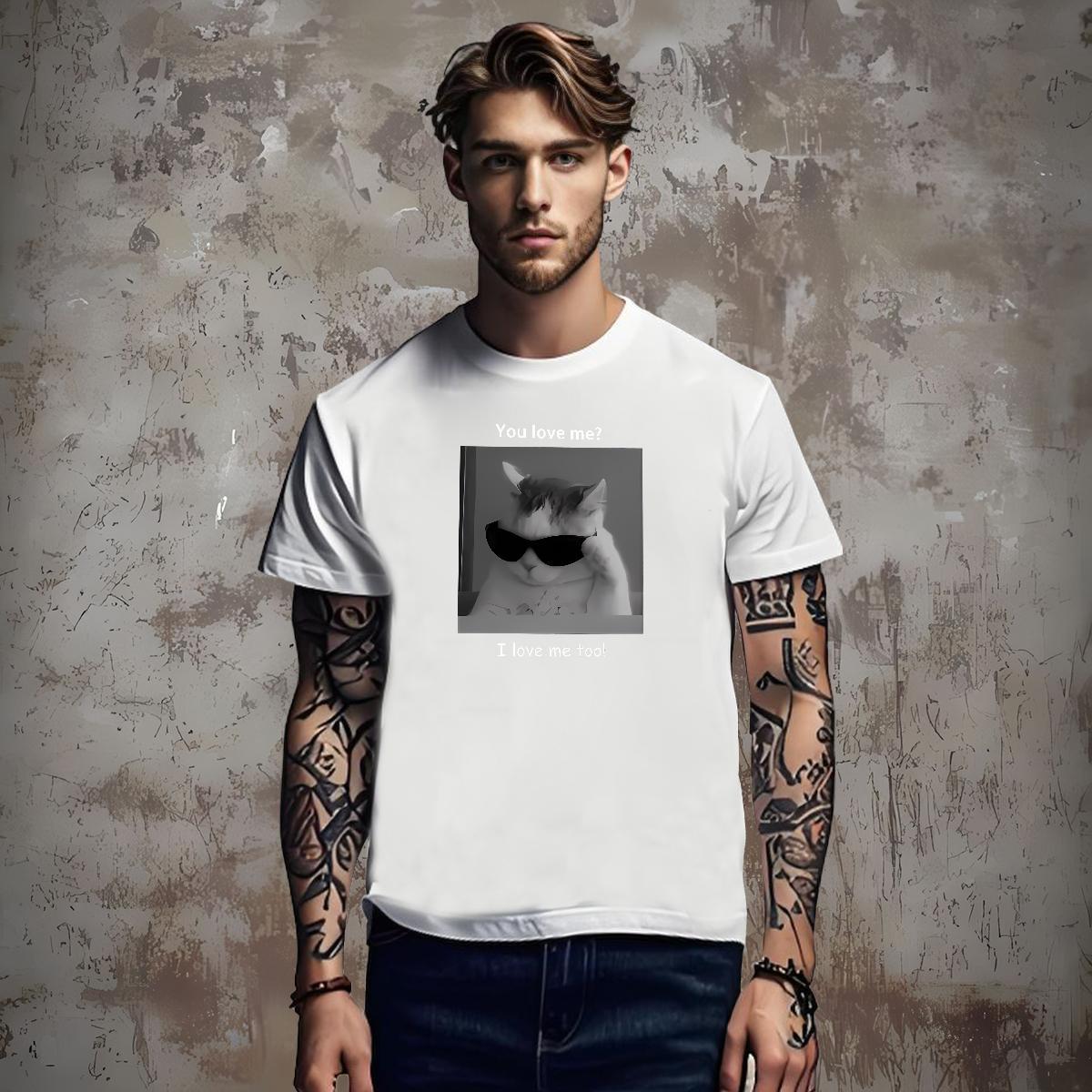 Man T Shirts 230g Pure Cotton character Street Wear O Neck Short Sleeves DIY Logo Oversized Tshirt for Man Woman Custom Loose Fit Top Tees