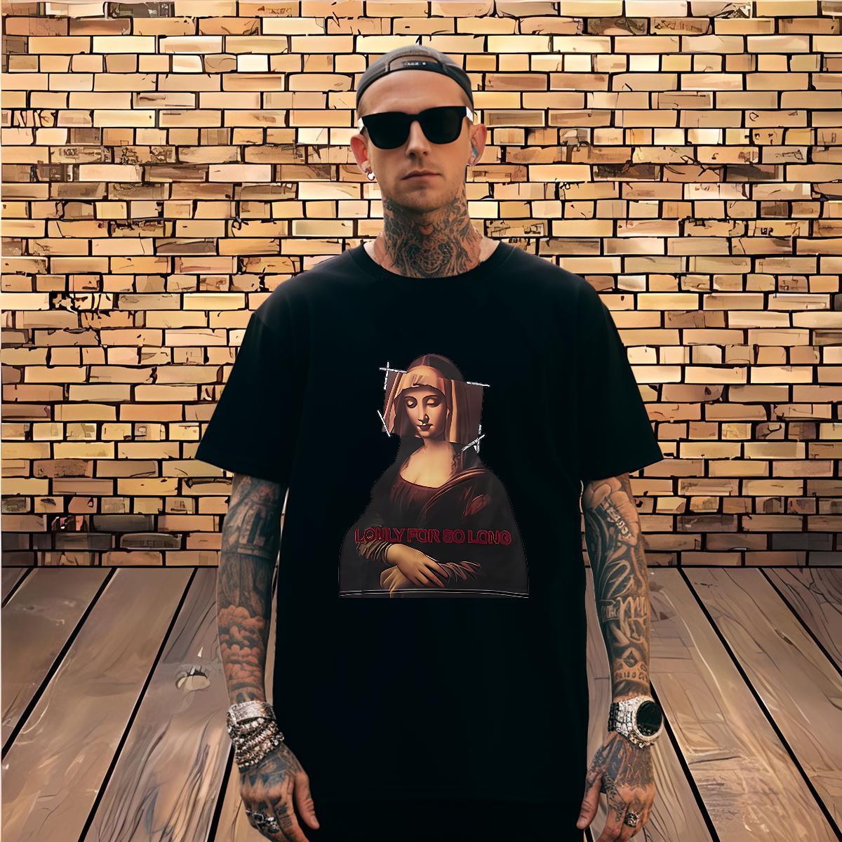 T Shirts Men 230g 100% Cotton funny Street Wear Short Sleeve O-Neck Plus Size Custom Men Tshirts Factory Direct Brand Polos