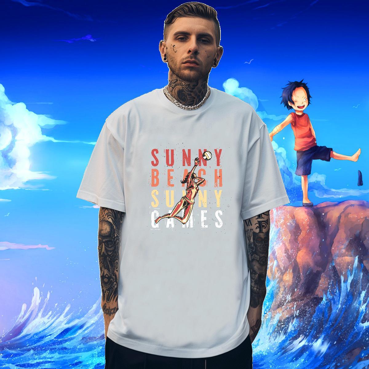 Mens T Shirts 230g 100% Cotton portrait Anime Printing Street Breathable Short Sleeve Custom Big Size Men Clothes T-Shirt Casual New Wholesale Tshirts