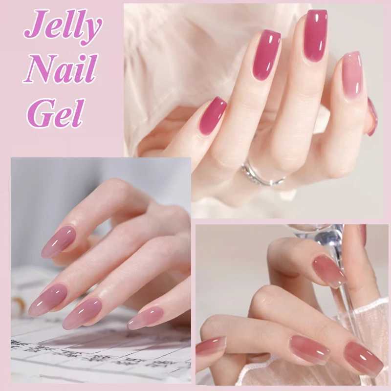 UR SUGAR 15ml Crystal Jelly Nude Pink Purple Gel Nail Polish Transparent Semi-permanent UV Gel Nail Art Soak Off Gel VarnishM240814
