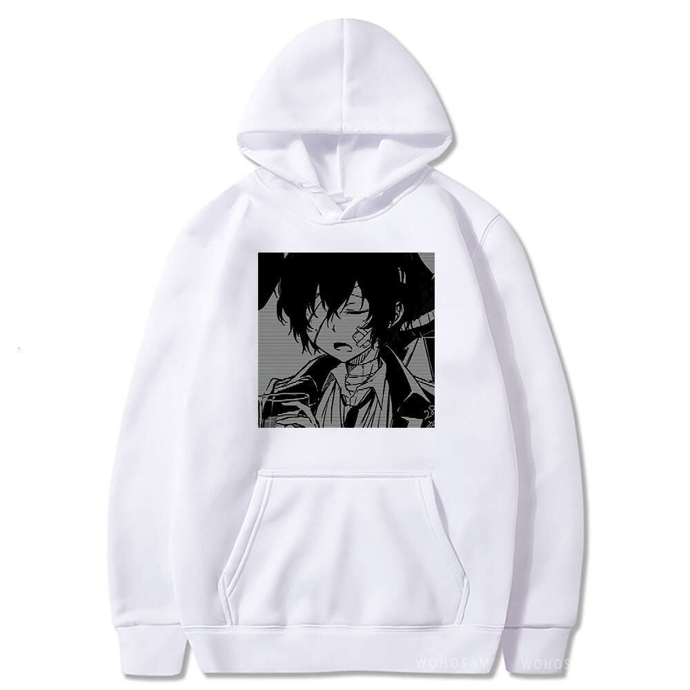 Stray Bungo Dogs Dazai Osamu Anime Hoodies Haruku Printed Plus Size Streetwear Winter Casual Warm Men Women Gift Sweatshirts