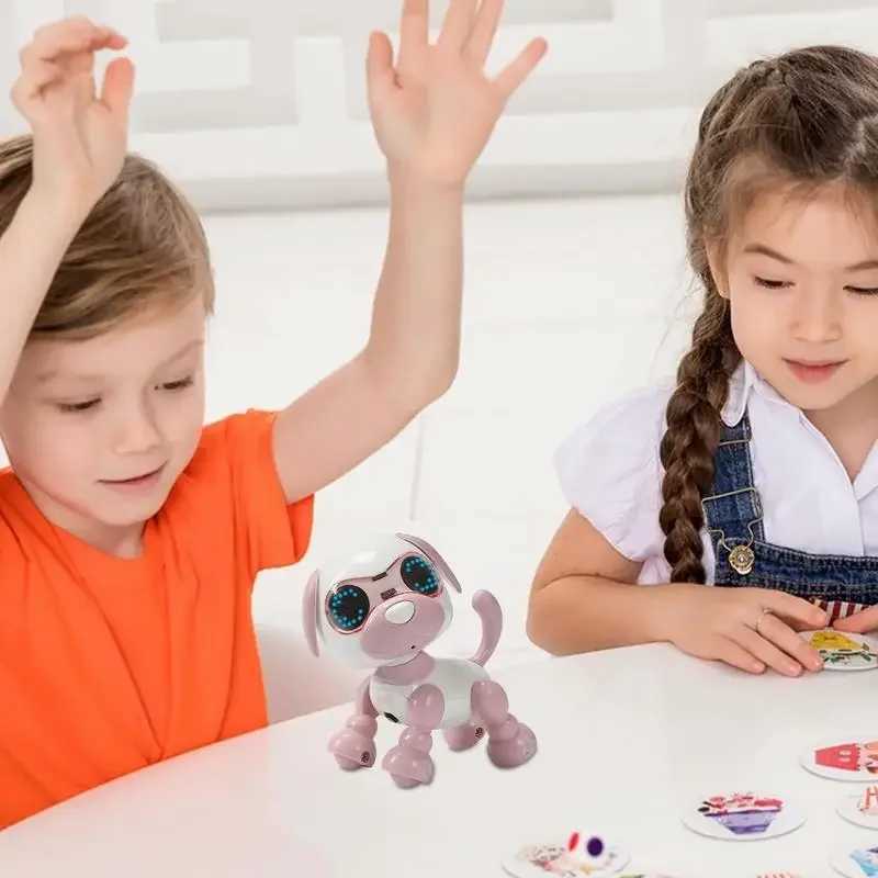 Robot Pet Dog Pet Companion Robot Interactive Intelligent Walking Robot Puppy Toy Electronic Pets with Light and Sound for Kids Y240814