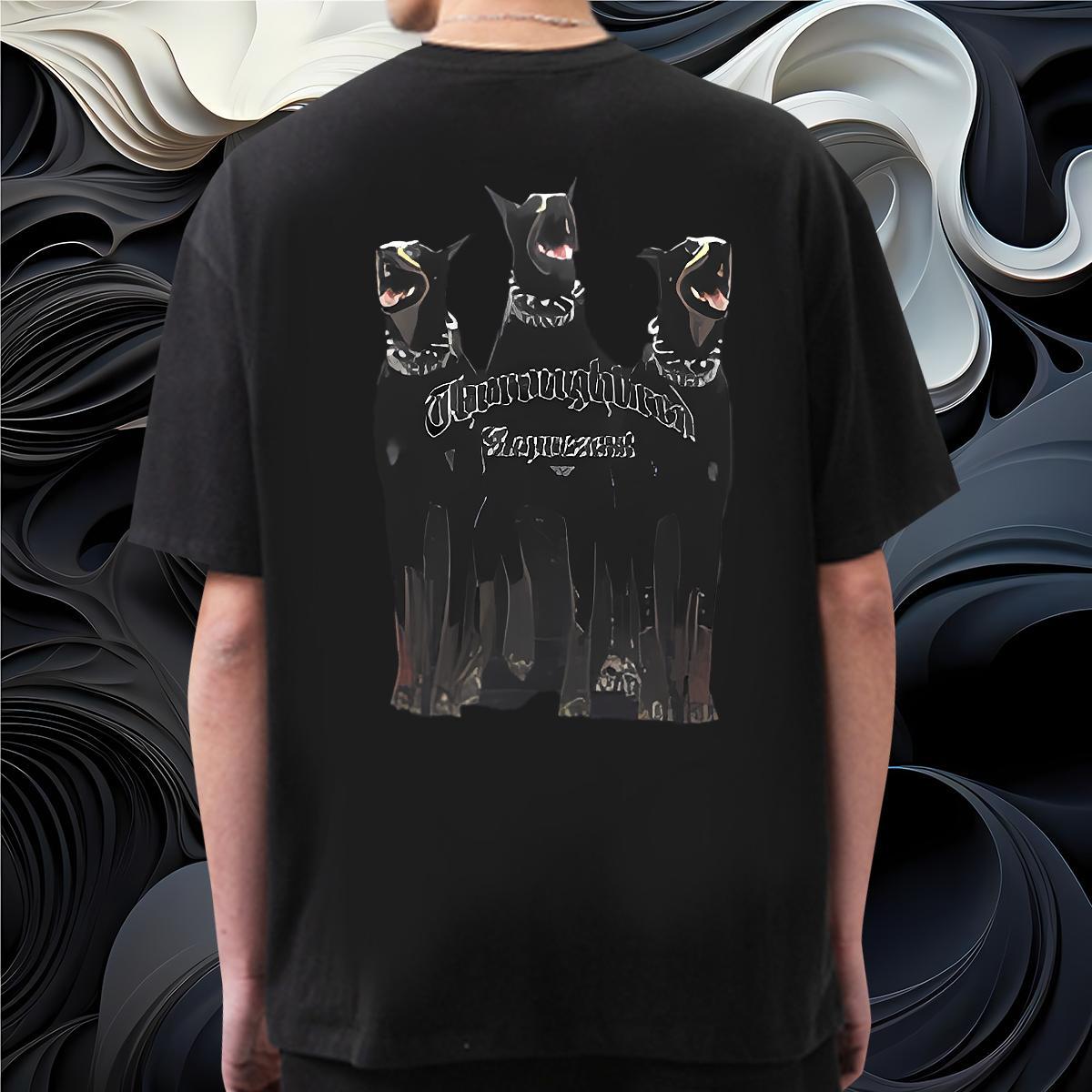 Unisex Man T Shirts dog Crew Neck Hip Hop Custom Printing 100% Cotton 230g Men Clothes T-Shirt Designer Fashion Tee Shirt