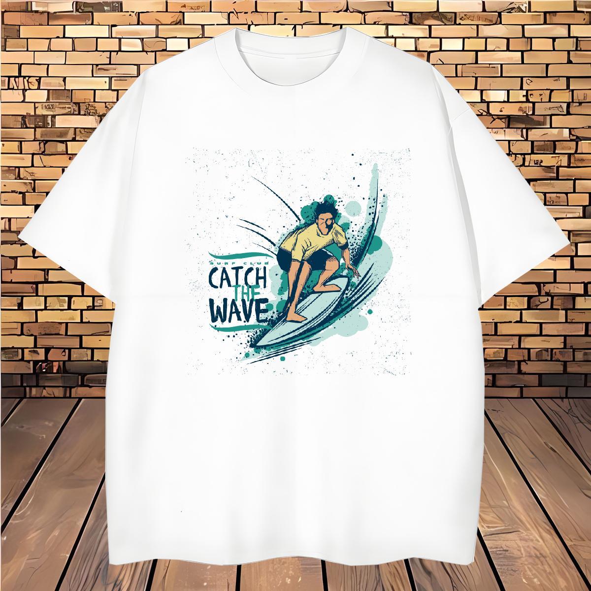 High Quality portrait T shirt Outdoor Men Clothes T-Shirt 230g Pure Cotton Brand Short Sleeve Soft DIY Printed Tops