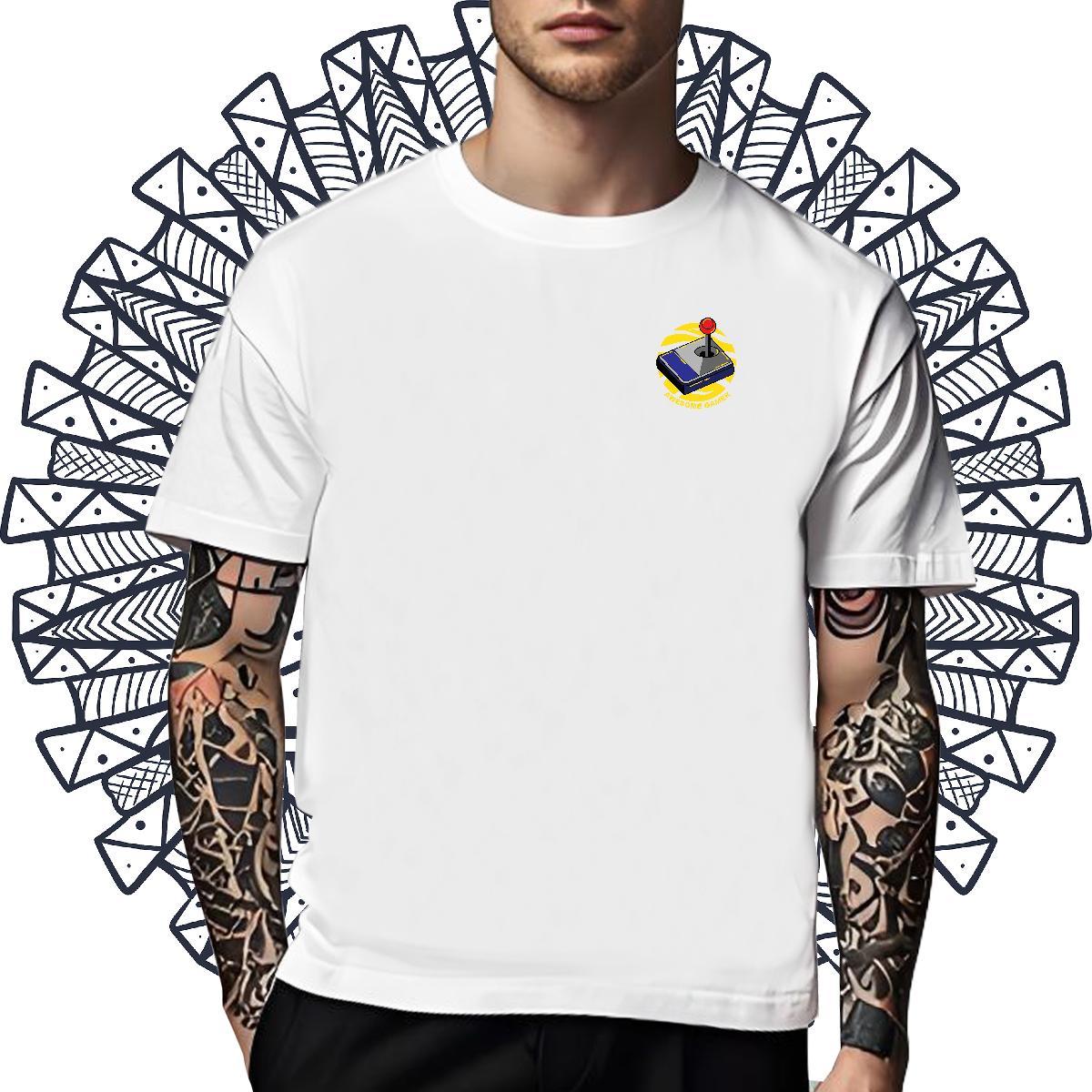 Comfortable Men Tshirts Daily Outfit 230g 100% Cotton Graphic Short Sleeve Soft tool T shirt 2024 Clothings