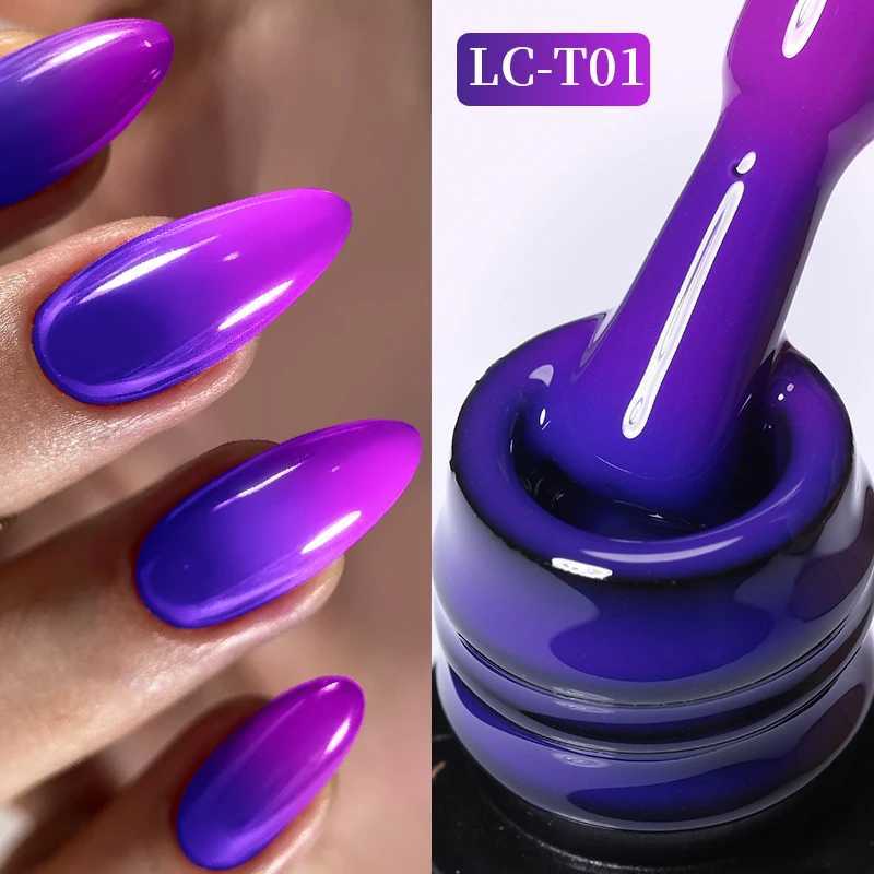 LILYCUTE 7ML Thermal Gel Nail Polish Ultra-thin Temperature Color Changing Gel Polish Semi Permanent UV Gel Nail Art Gel VarnishM240814