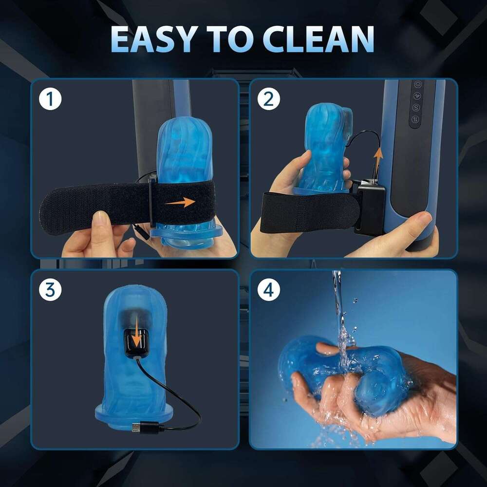 Loliheart automatic pump male sex toy, men's automatic male device, male sex toy, with 6 piston modes, 5 speed changes+10 vibration hands-free po
