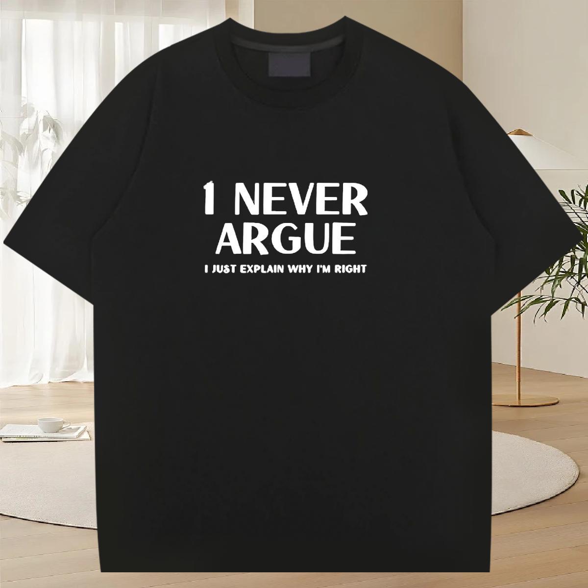 Classic Men Tees Summer Casual 230g Cotton DIY Printed Pure Cotton letter Man T Shirts New Wear