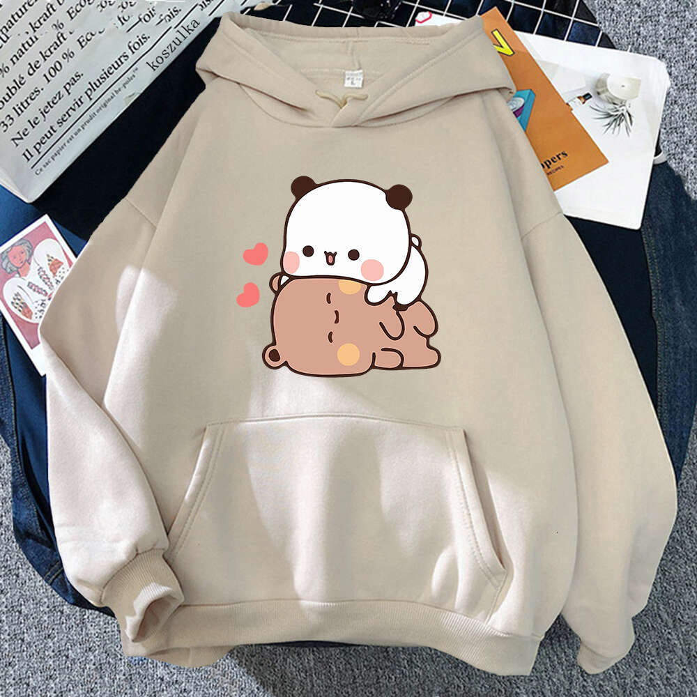 Kawaii Bubu and Dudu Hoodie Women Haruku Funny Graphic Hoodies Autumn Anime Cartoon Casual Hooded Plus Size Sweatshirts s