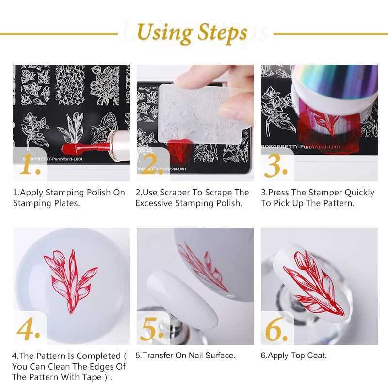 BORN PRETTY 10ml 25 Colors Nail Stamping Polish Nail Art Varnish with Peel Off Nail Latex Black White Colorful Stamp PolishM240814