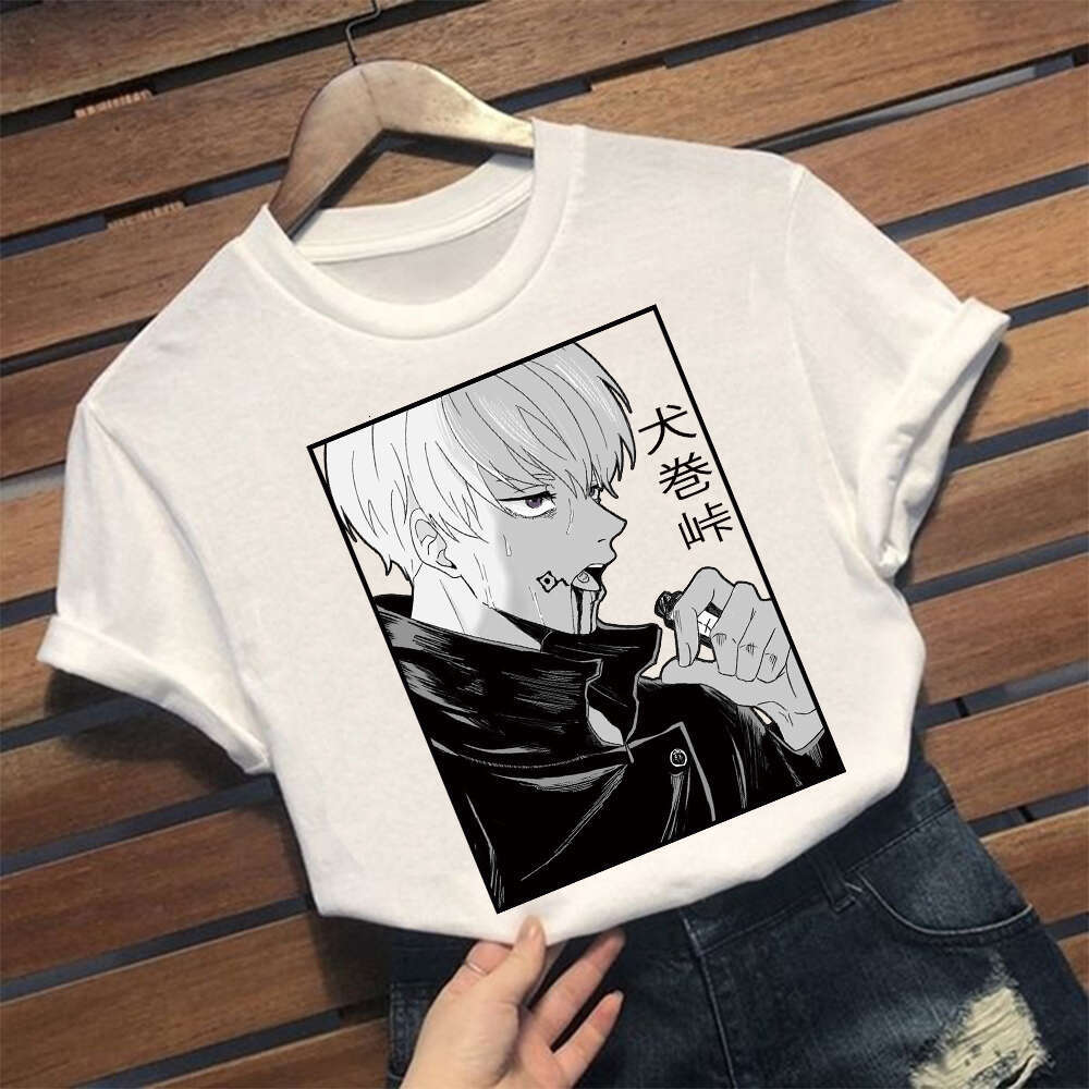 Jujutsu Anime Kaisen Satoru Gojo Printed Plus Size Tshirt Men Women Hot Manga T-shirts Haruku Comfortable Unisex T Shirt