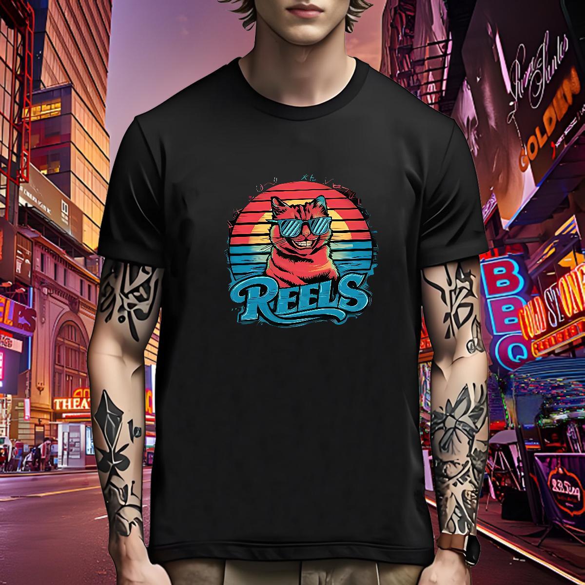 TOP Quality T shirt cat Breathable Short Sleeve Casual Beach Customized Print 100% Cotton 230g Tshirt for Man Woman New Arrival Clothings
