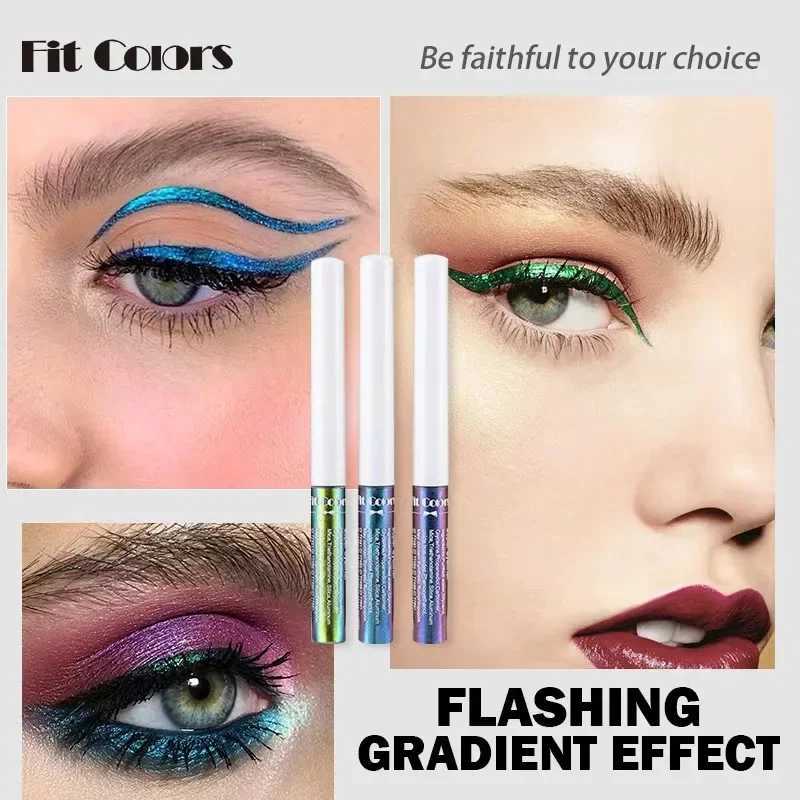 6 Color Chameleon Liquid Eyeliner Waterproof Long Lasting Diamond Glitter Metallic Shiny Eyeshadow Phantom Stage Makeup Cosmetic Y240813