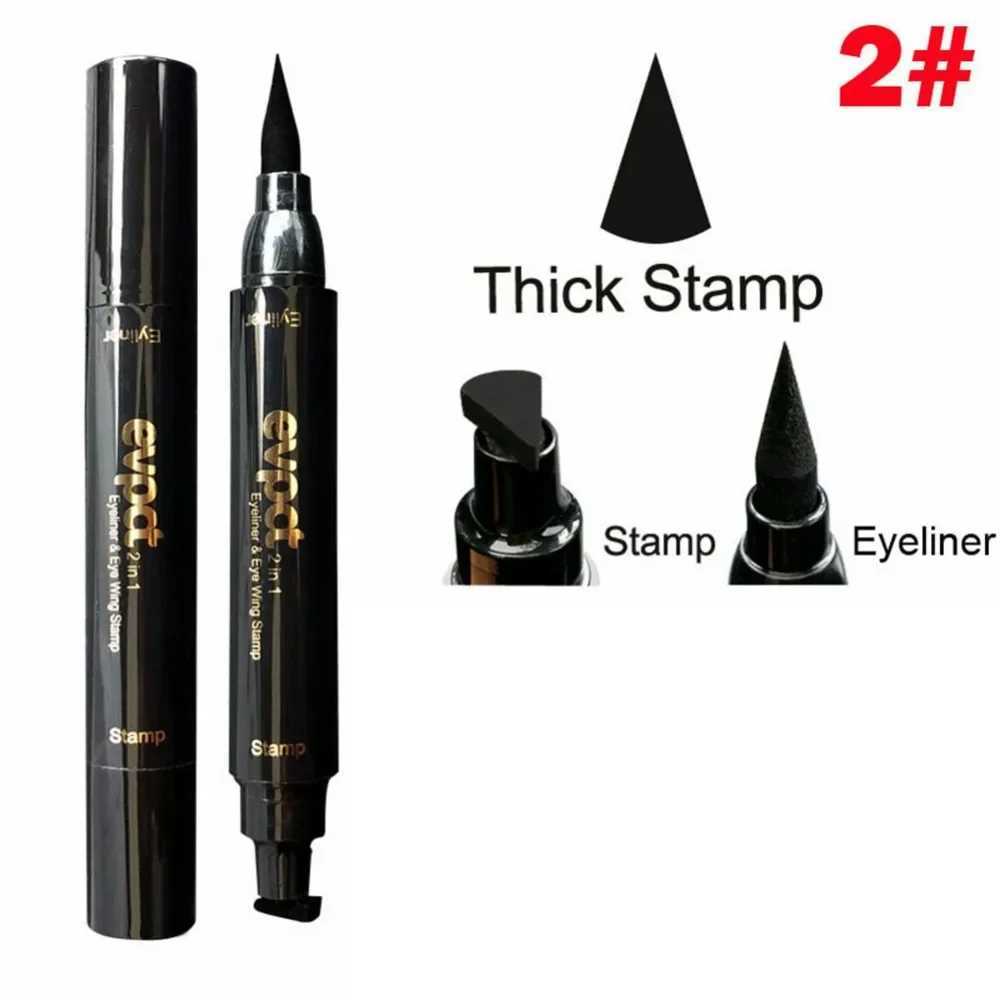 Double End Seal Liquid Eyeliner Pencil Quick Dry Waterproof Wing Eye Liner Stamp Eye Pencil Makeup Tools Maquiagem #260473 Y240813