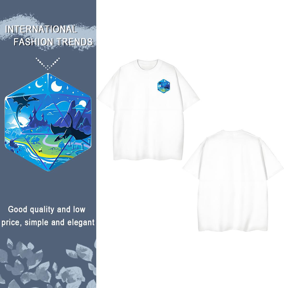 T-Shirts for Men 100% Cotton 230g icon High Street Hip Hop O Neck Short Sleeves Custom Cartoon Tshirt for Man Woman Fashion Wholesale Tees Shirts