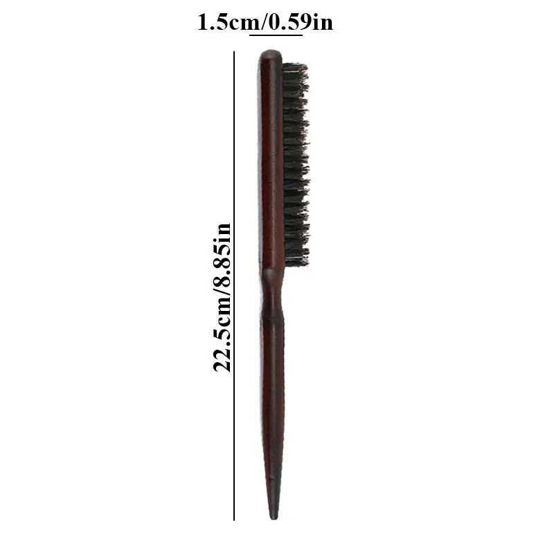 Home>Products>Wooden handle bristle comb>Salon hair brush>Natural bristle comb W240813
