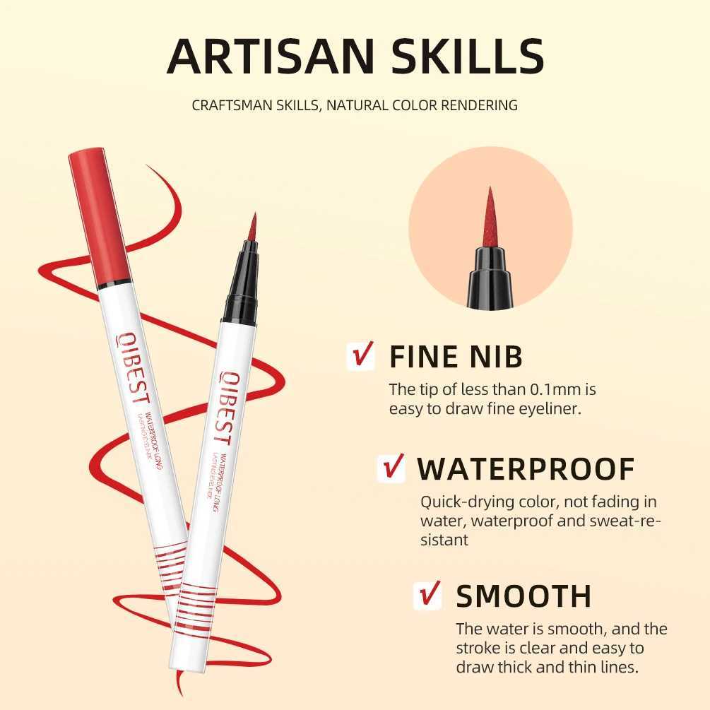QIBEST Colored Eyeliner Set Waterproof Eyeliner Pencil Long Lasting Matte Eye Liner Makeup Cosmetic Beauty Colorful Liner 12 PCS Y240813