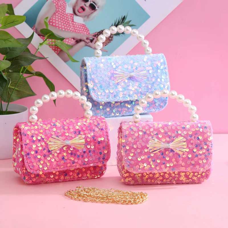New childrens glitter cross shaped bag girls coin wallet bag cute childrens baby bow knot wallet and handbag gift W240813
