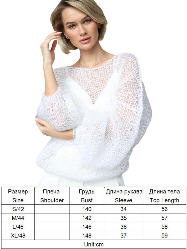 TAOVK Womens crochet tops Knitted Sweaters lightweight sheer Thin Cardigan see through Sweater Loose Outwear 240813