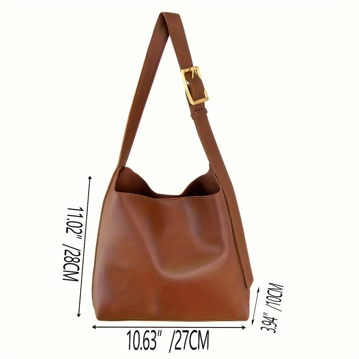 AllMatch Women Shoulder Bag Solid Fashion Handbag Crossbody Womens Minimalist PU Leather For Work 240814Z