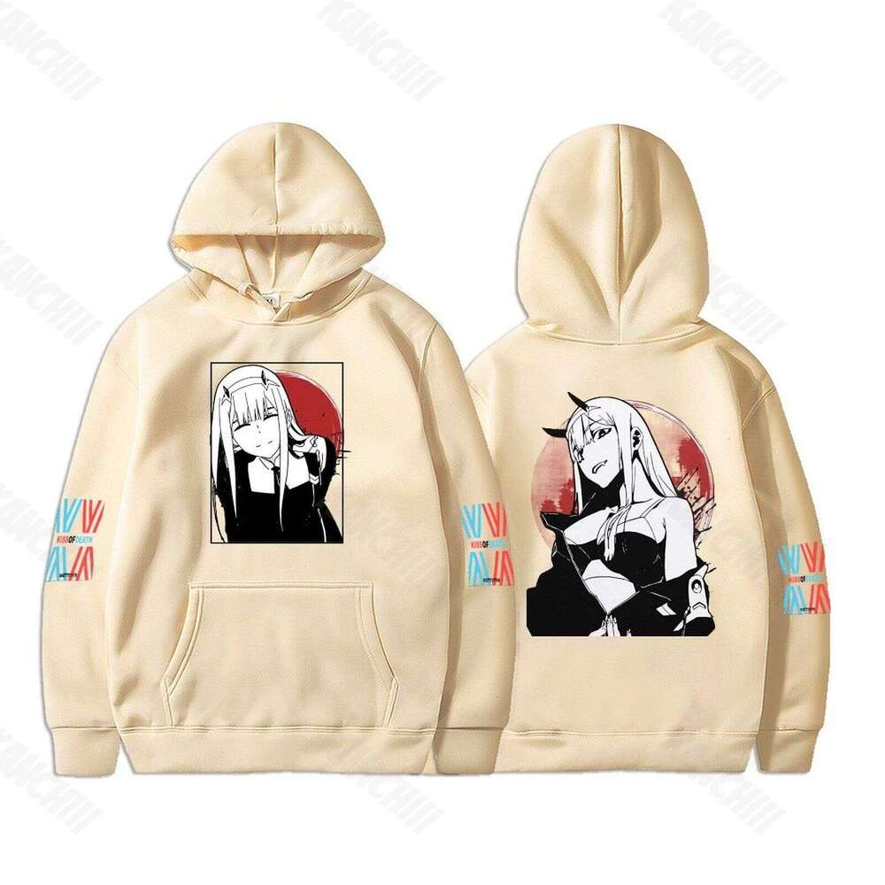 Anime Hot DARLING in the FRANXX Men Women Hoodies Zero Two Graphic Print Hooded Plus Size Sweatshirt Haruku Unisex Pullover Prt