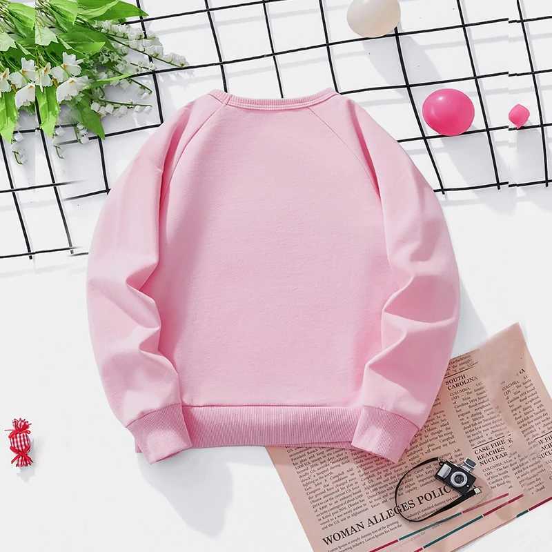 Little Girl Sleeveless Sweatshirt Baby Cartoon Bunny Princess Print Clothes Kid Autumn Winter School Outdoor Play Party HoodieY240814