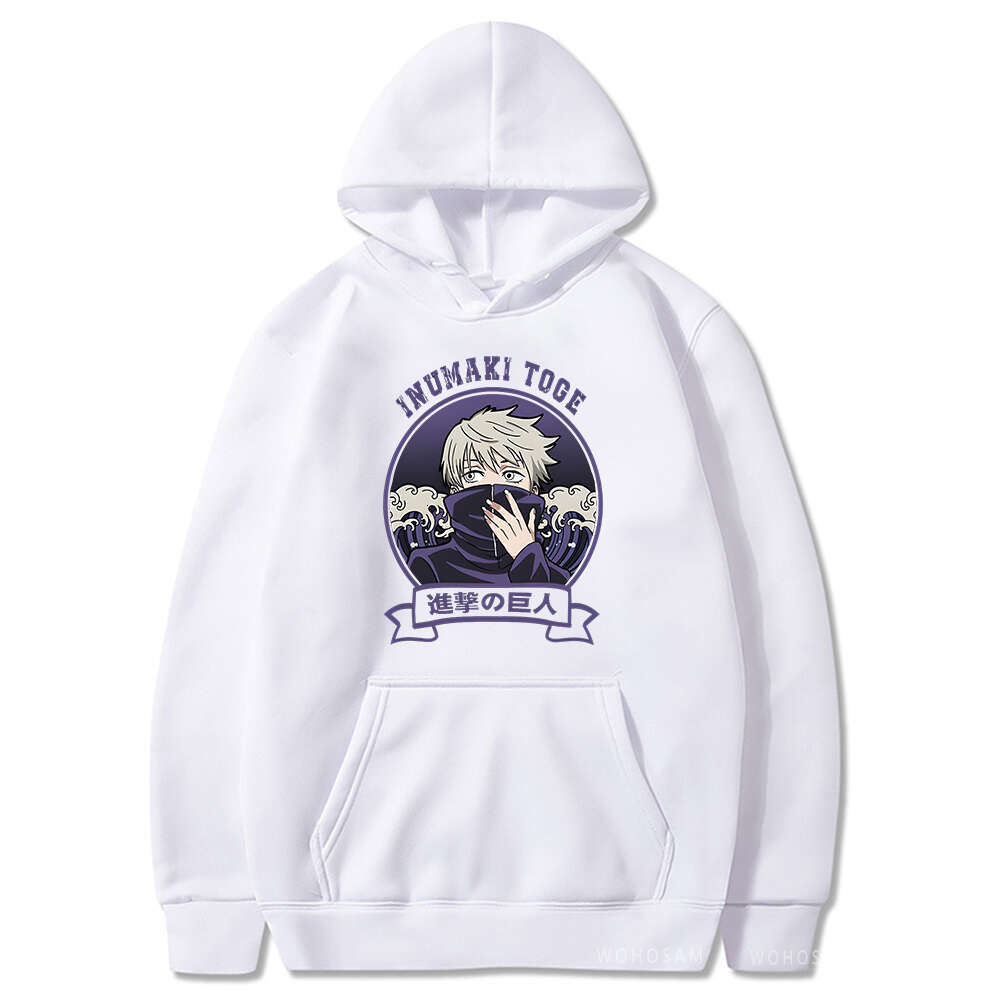 Jujutsu Anime Kaisen Hoodies Men Women Plus Size Casual Pullover Autumn Winter Long Sleves Fleece Warm Hooded Sweatshirts