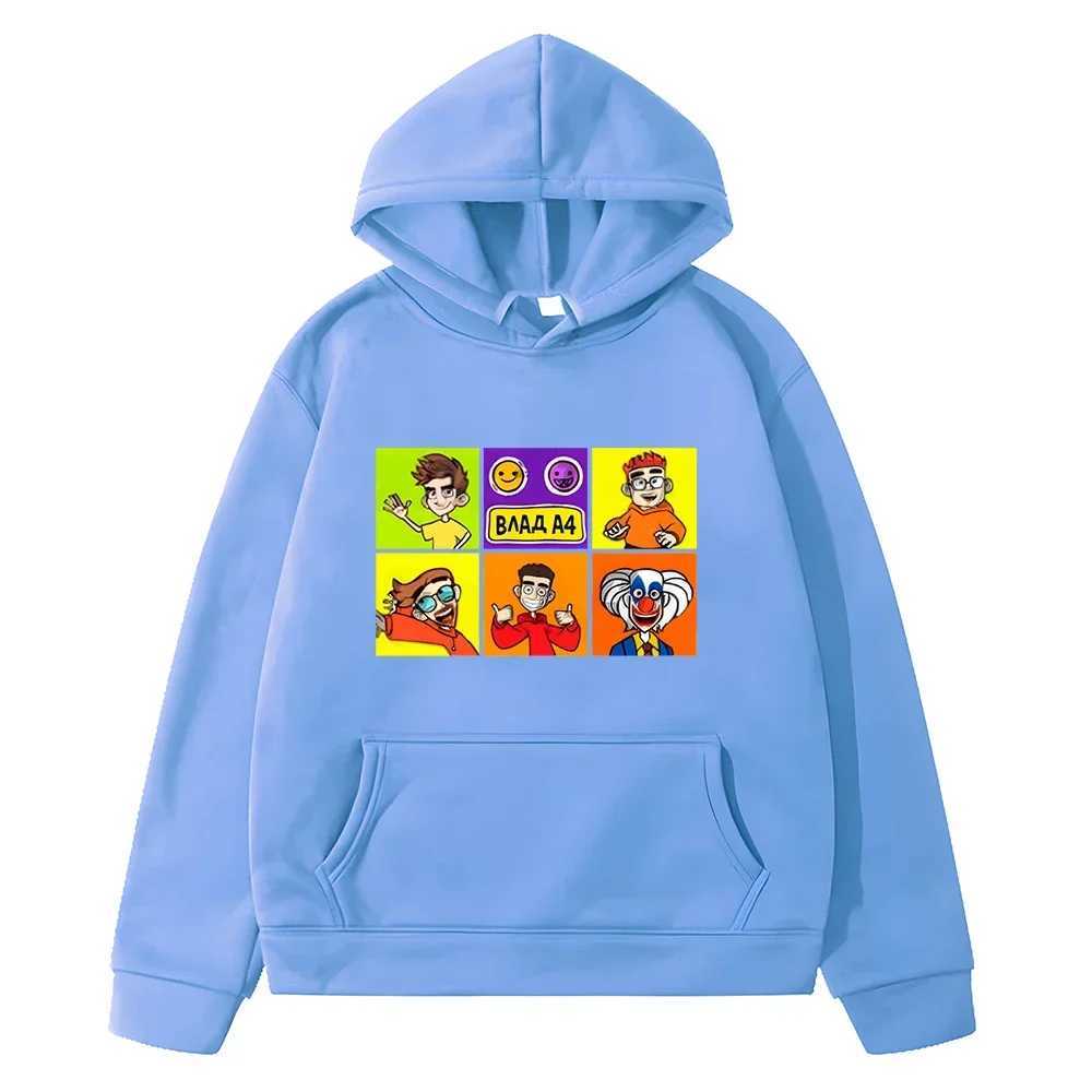 4 Children Hoodies Autumn Sweatshirt Vlad A4 anime hoodie Fleece Pullover y2k sudadera boys girl clothes Children clothingY240814