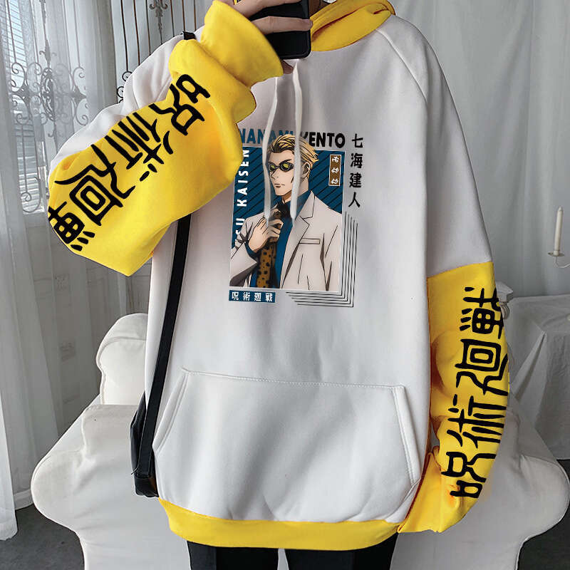 Anime Hot Jujutsu Kaisen Nanami Kento Cool Graphic Print Men Women Hoodies Plus Size Sweatshirt Haruku Streetwear Clothing