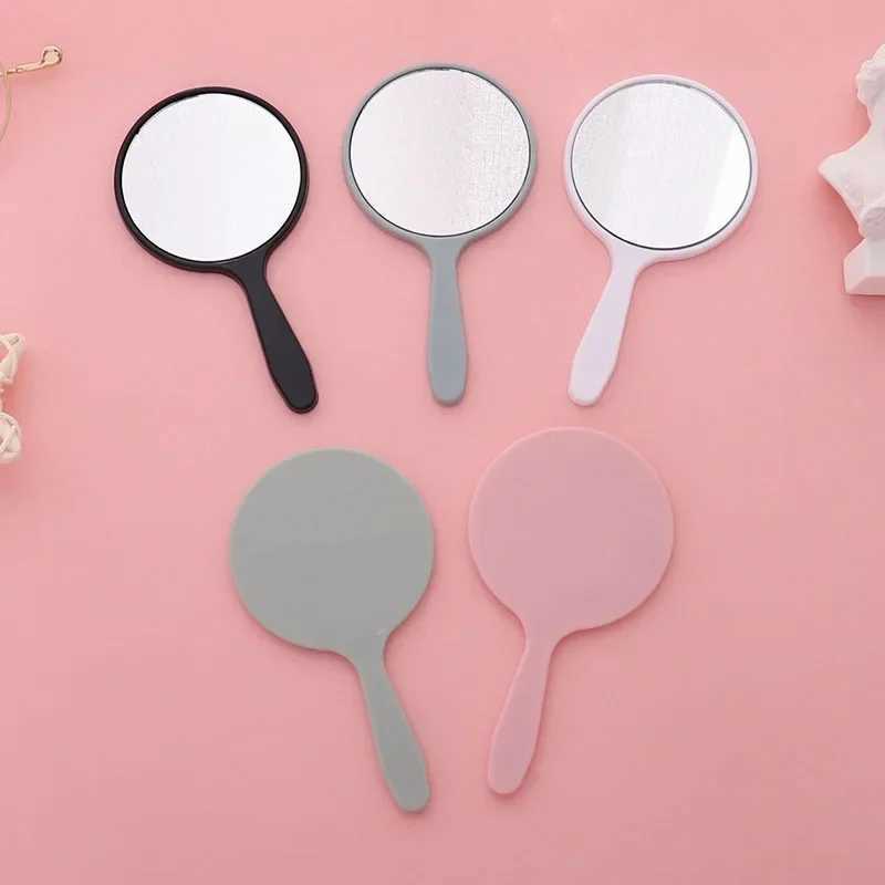 Mirror circular makeup mirror with handheld makeup hand mirror SPA salon compact mirror womens makeup mirror W240813