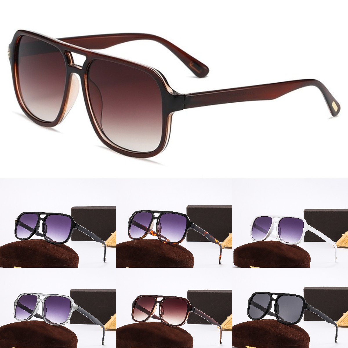 designer sunglasses for women mens sunglasses Black Gray Glasses Summer Travel Glasses Full Frame Flat Sun Glasses Men Fashion Brand Sunglasses Uv Protection
