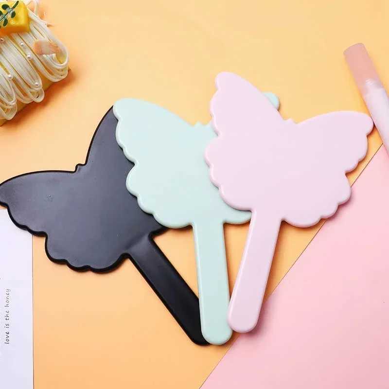 Makeup Mirror Ins Butterfly Handheld Makeup Mirror Spa Salon Makeup Handheld Compact Makeup Mirror W240813