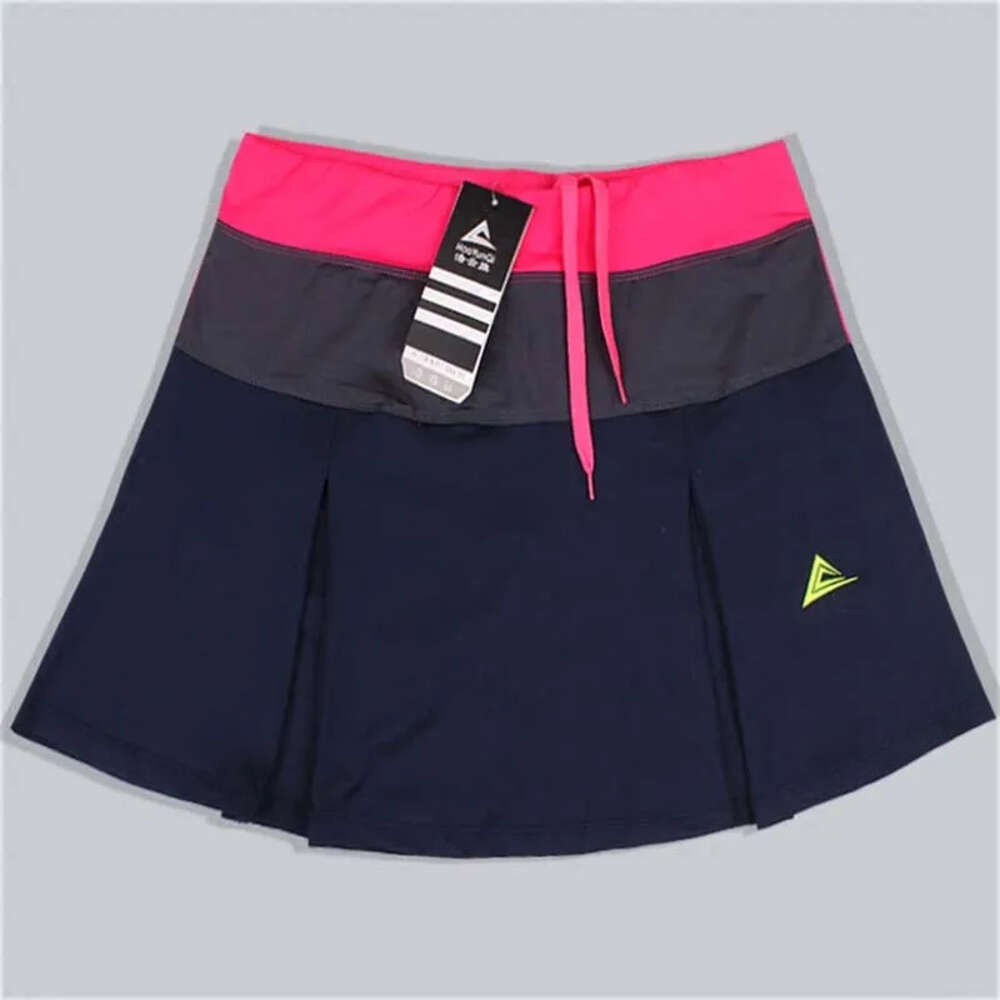 Skirt Tennis Spring Summer Women Sports Badminton Skorts Quick Dry Patchwork Female Training Skirts with Safety Shorts s