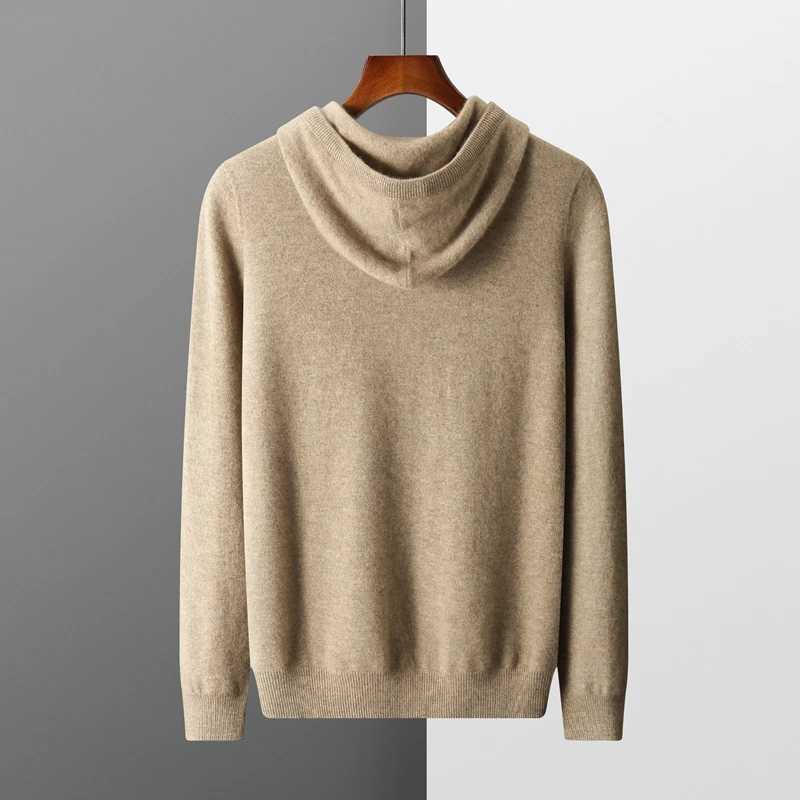 MVLYFLRT Mens One-piece ready-to-wear Hoodie 00% Merino Wool Knitted Sweatshirt Autumn Winter Casual Large Top Long Sleeved W241230