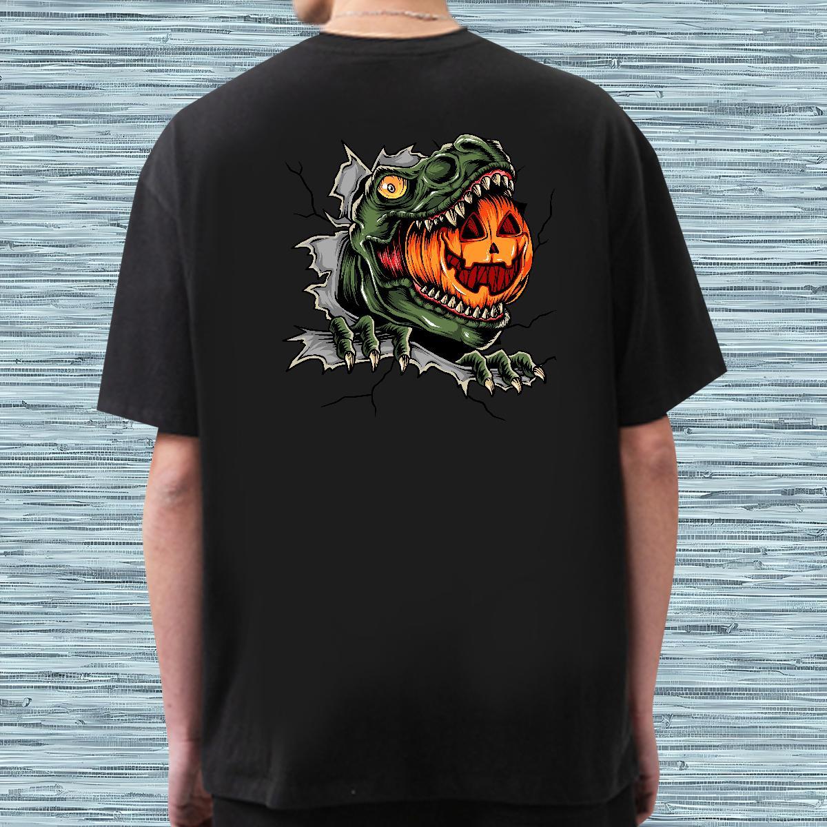 TOP Quality T shirt Halloween Breathable Soft Street wear Hip Hop White Plus Size 230g Cotton Men Tshirts DIY Polos