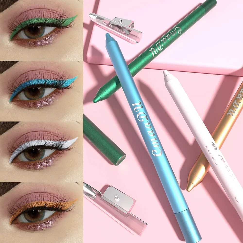 12 Colors Matte Gel Eyeliner Pencil Set Waterproof Smoky Blue Black Colourful Lying Silkworm Eye Shadow Smooth Gel Pigments Y240813