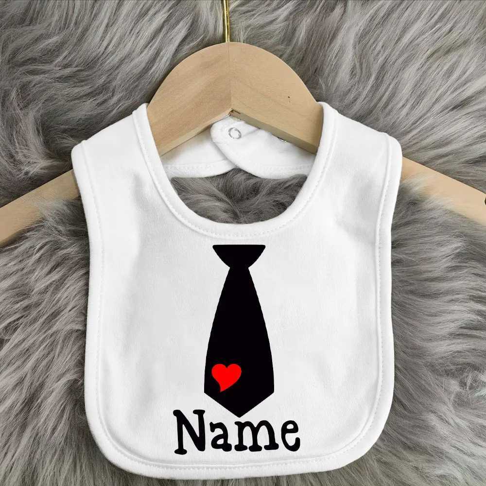 Bibs Burp Cloths Personalized Baby Boy Bib Custom Name with Tie Bibs Toddler Burp Cloths Newbron Shower Gift Infant Cotton Bib Kid Feeding BibsL4812
