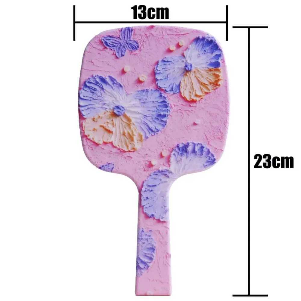 Large sized handheld makeup mirror womens square mirror makeup tool handheld makeup mirror makeup tool W240813