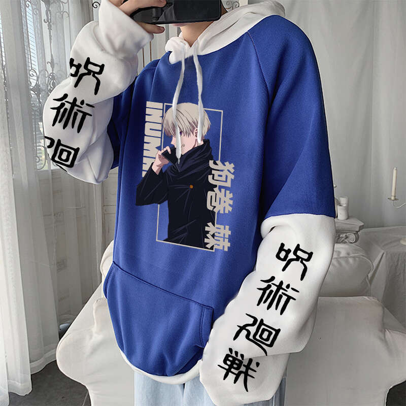 Anime Japanese Jujutsu Kaisen Men Toge Inumaki Printed Casual Plus Size Women Long Sleeves Fleece Autumn Winter Hoodies