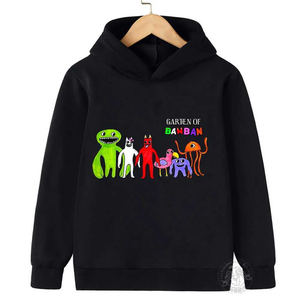Game Garden of Banban Hoodie Kids Hooded Coats Baby Girls Clothes Teenager Boys Full Sleeve Sweater Children Pullover SweatshirtY240814