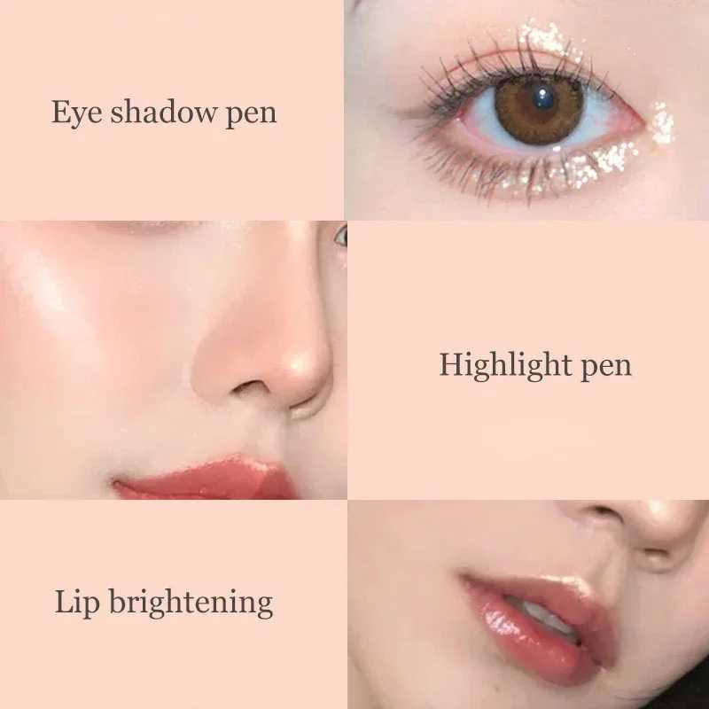 Glitter Eyeshadow Liner Pencil Eye Brightening Makeup Highlight Lasting Pearl White Lying Silkworm Waterproof Eyeliner Make Up Y240813