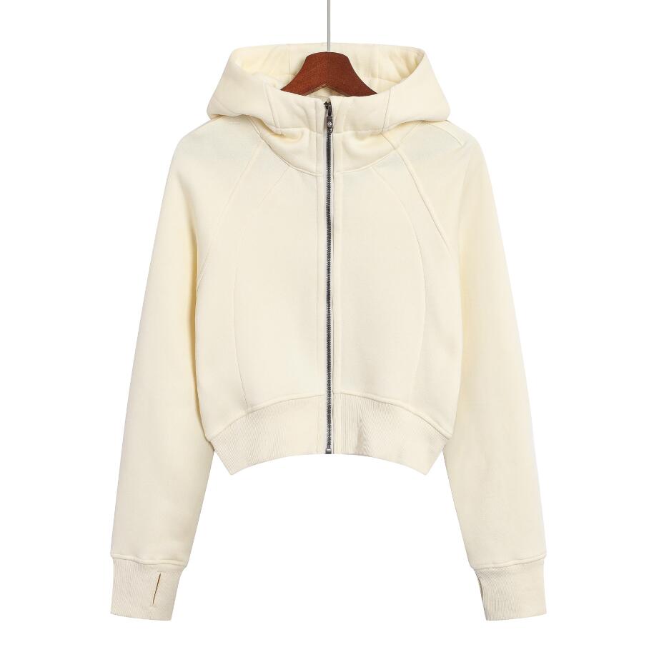Women Hoodies Full Zip Plush Fleece Jacket Yoga Sports Gym Running Workout Casual Leisure Outerwear Warm Soft Cozy Winter Hoodie