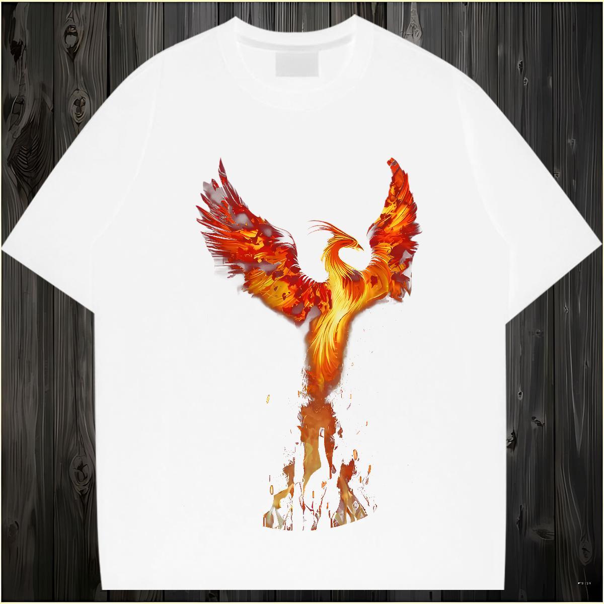 TOP Quality T Shirts Men bird Breathable Short Sleeve Spring Summer Custom Anime 230g 100% Cotton Men Tshirts Brand Tee Shirt